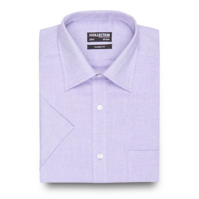 The Collection Purple textured short sleeved shirt